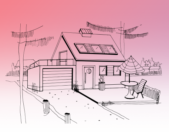 Croquis d'une maison