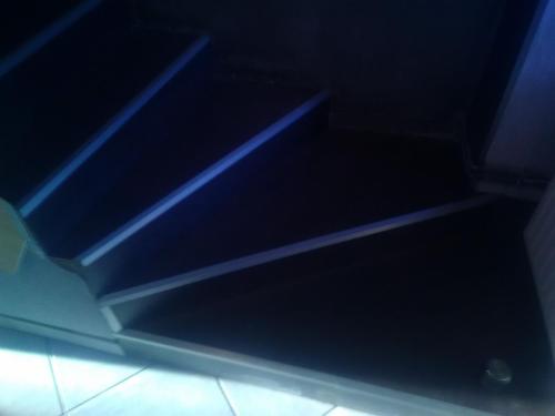 Habillage escalier en parquet